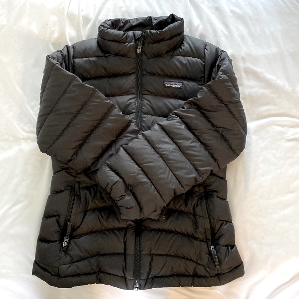 Patagonia Nano Puff Down Sweater, Girls Large (12), Black